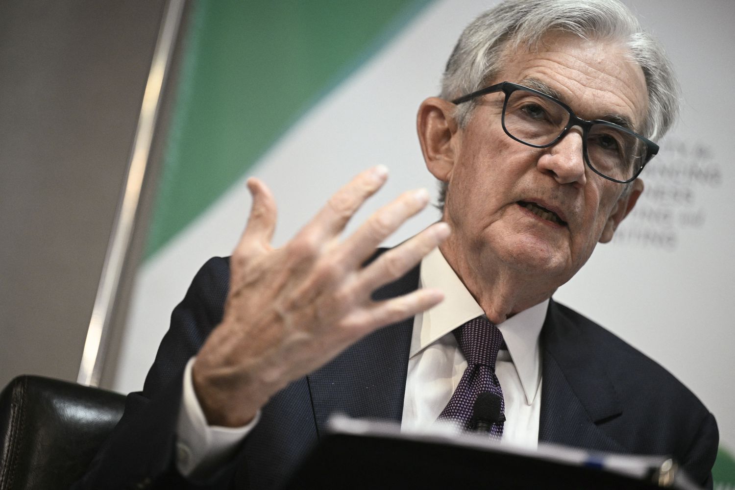 Fed Chair Powell says tariffs may push inflation higher, and growth lower. 3 June 16, 2025 4:03 pm Fed Chair Powell says tariffs may push inflation higher, and growth lower. US Federal Reserve Chair Jerome Powell speaks on the economy during the 2025 annual conference of the Society for Advancing Business Editing and Writing, in Arlington, Virginia, on April 4, 2025.