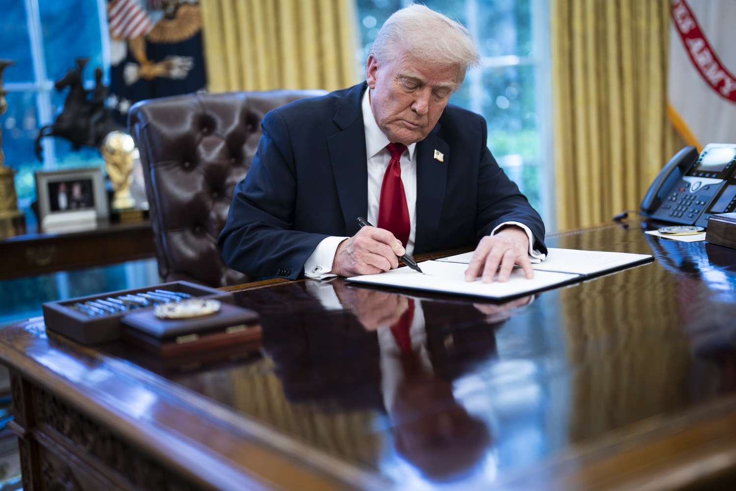 Tariff Tracker. Where do President Trump's proposed trade deals stand? 3 June 16, 2025 4:11 pm Tariff Tracker. Where do President Trump's proposed trade deals stand? President Donald J Trump signs an executive order related to auto tariffs in the Oval Office at the White House on Wednesday, March 26, 2025 in Washington, DC.