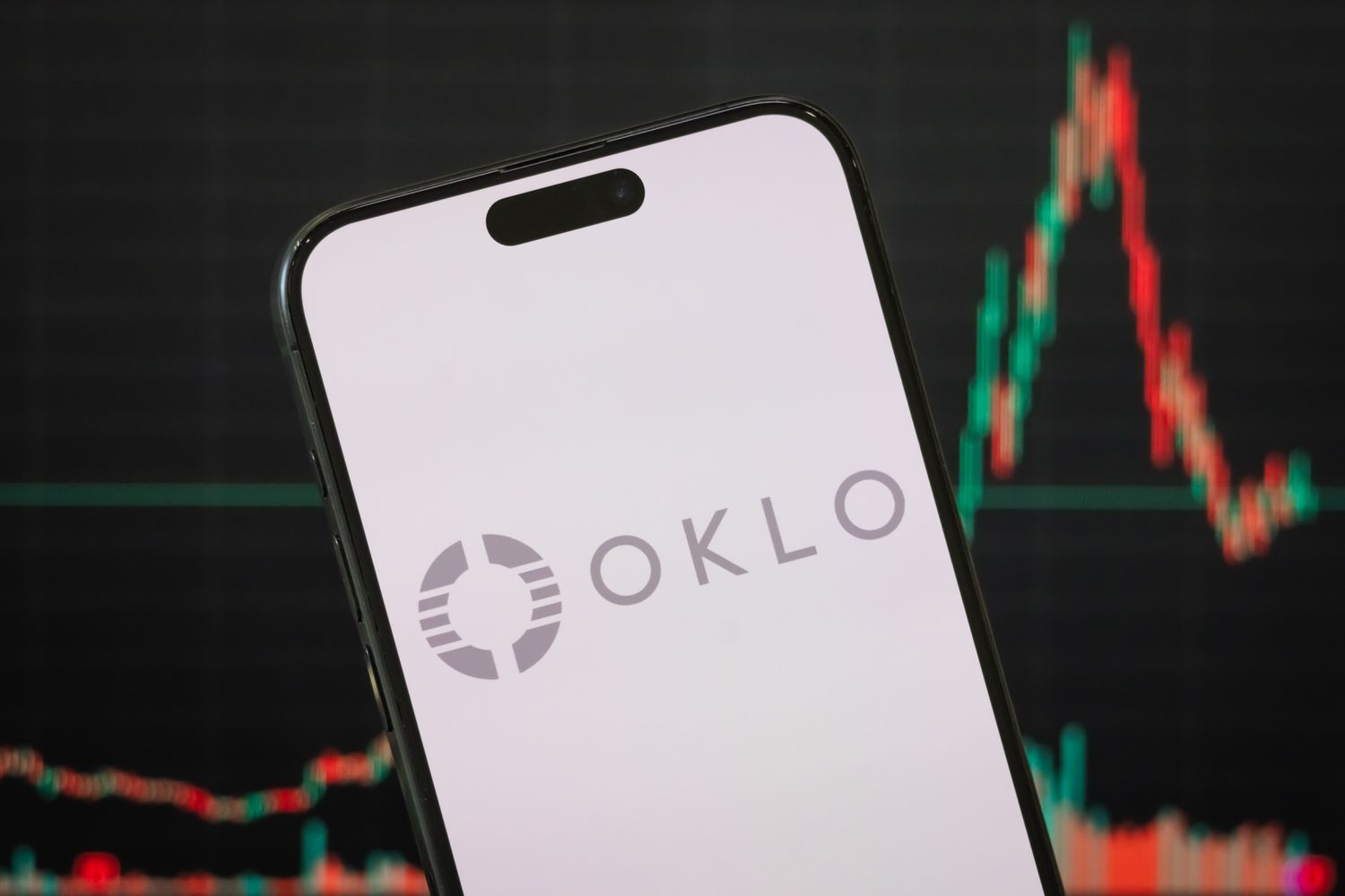 Oklo stock sinks as losses widen, reversing some of Monday's gains 3 June 14, 2025 11:04 am Oklo stock sinks as losses widen, reversing some of Monday's gains The gray Oklo logo is seen on a phone screen in front of a stock chart in the background.