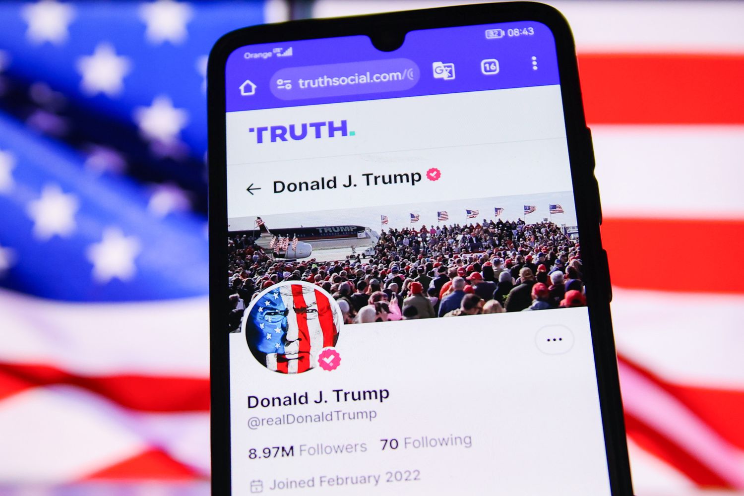 Trump Media Stock Pulls Back After Soaring Wednesday 3 June 14, 2025 10:21 am Trump Media Stock Pulls Back After Soaring Wednesday Donald Trump's Truth Social profile is seen on a phone screen, with an American flag in the background.