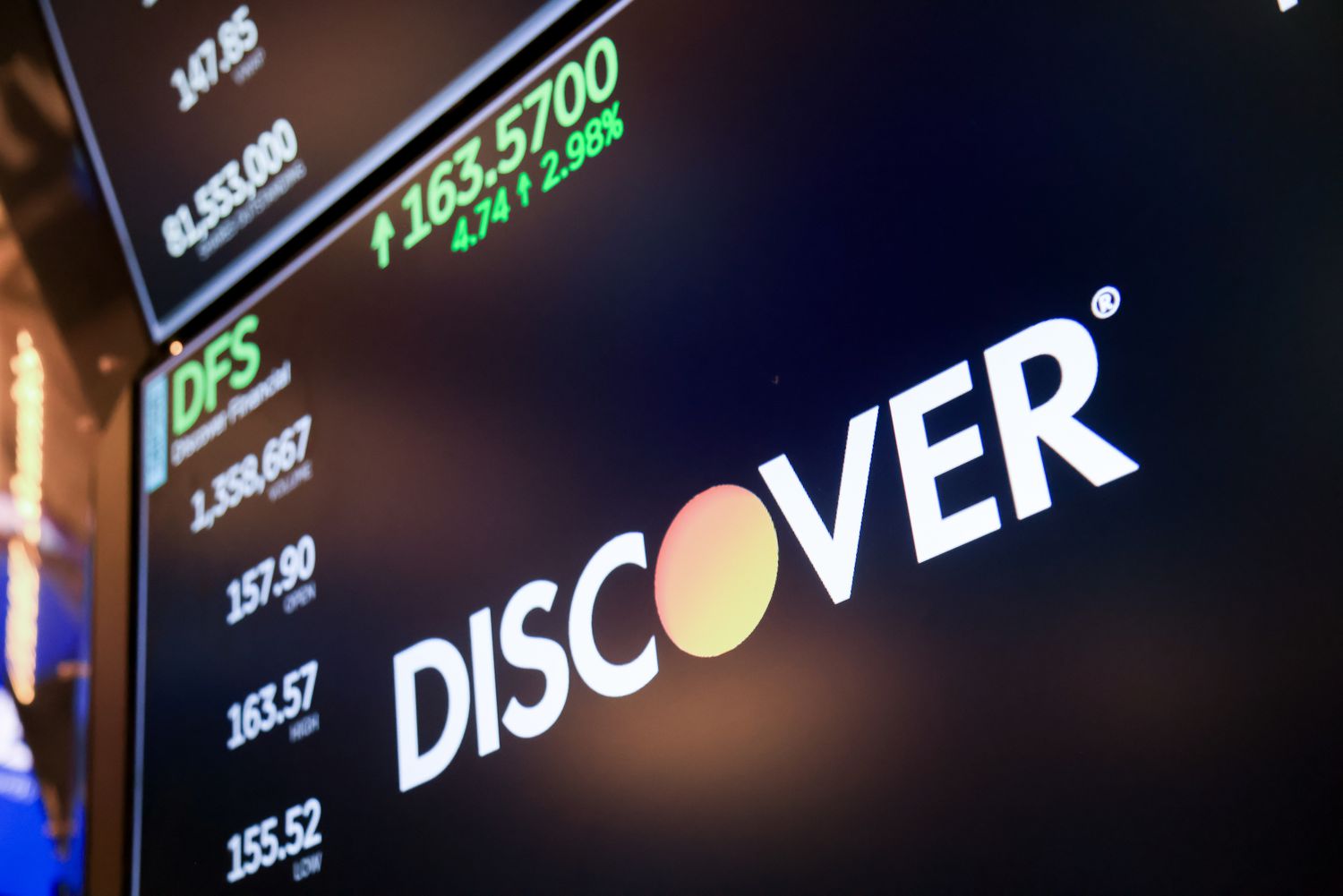 Uncover Monetary Inventory Leads S&P 500 Gainers on Retention of Interim CEO 4 July 16, 2025 3:59 pm Uncover Monetary Inventory Leads S&P 500 Gainers on Retention of Interim CEO Discover Financial Services signage on the floor of the New York Stock Exchange
