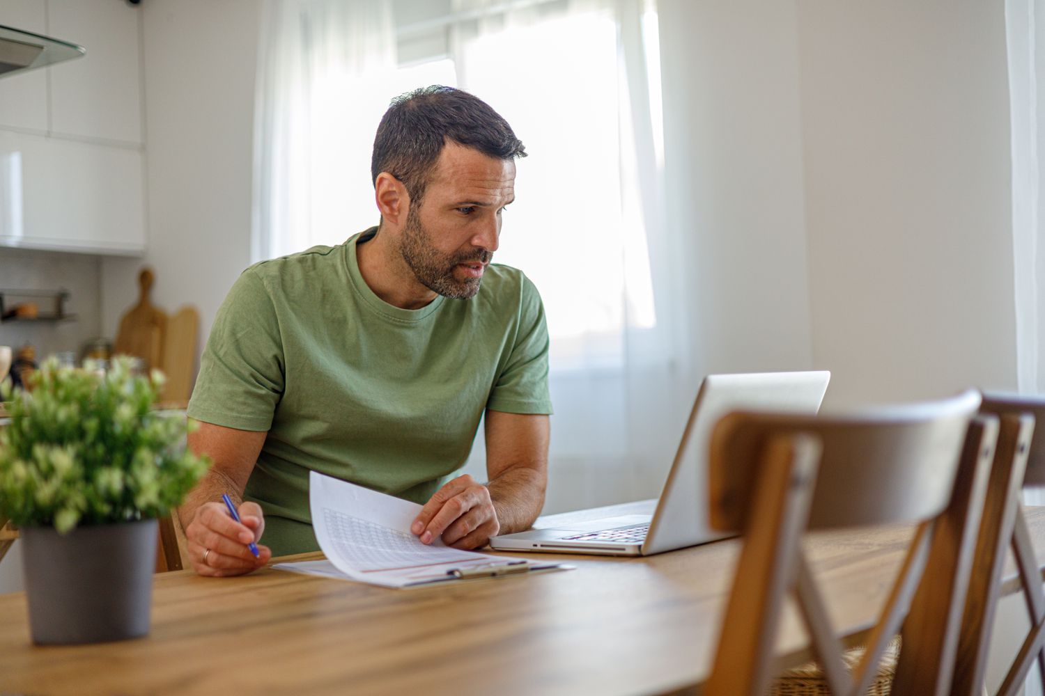 Feeling "Cash Is King" Right Now? Here are the safest places to invest your money. 3 May 8, 2025 10:45 pm Feeling "Cash Is King" Right Now? Here are the safest places to invest your money. Man in his 30s or 40s sitting at home and looking at financial documents and a laptop