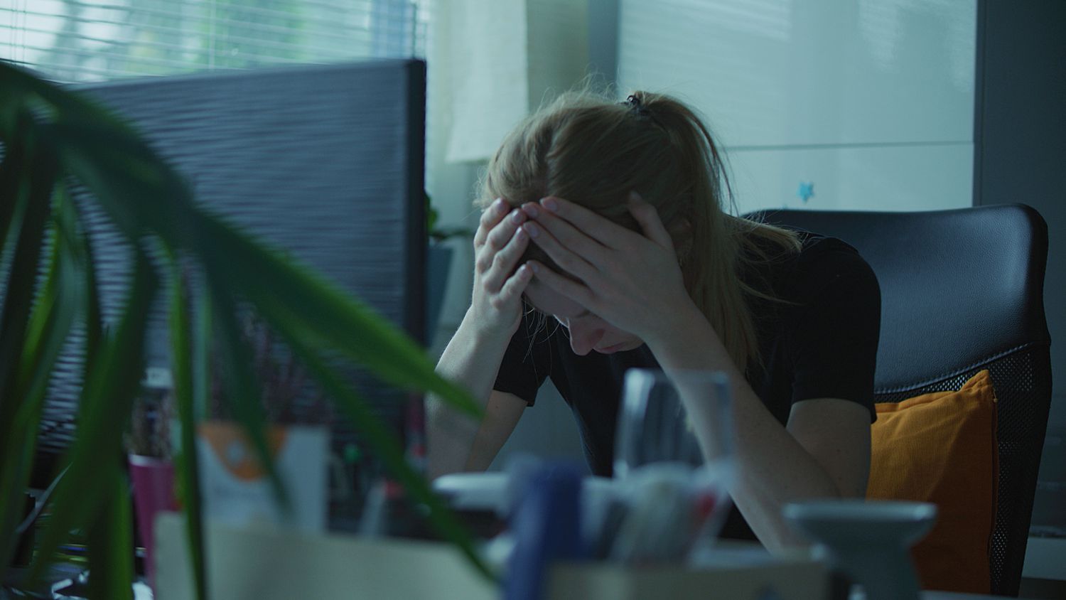 Are workplaces becoming more toxic? Some Employees Believe So 3 June 15, 2025 3:20 am Are workplaces becoming more toxic? Some Employees Believe So A stock image of a woman holding her head in her hands while at work.