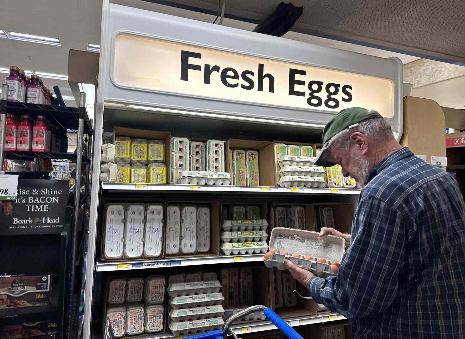 What companies are saying about the state of the US consumer right now 3 May 17, 2025 12:57 pm What companies are saying about the state of the US consumer right now A man shops for eggs in San Anselmo, Calif., on April 11.
