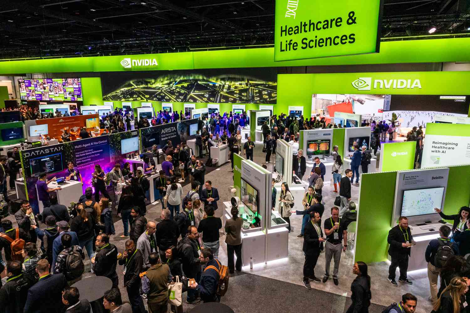 Why the new China chip export curbs could affect more than just Nvidia and AMD 3 May 8, 2025 10:32 pm Why the new China chip export curbs could affect more than just Nvidia and AMD Attendees on the exhibition floor during Nvidia's GTC in San Jose, California on March 20, 2025