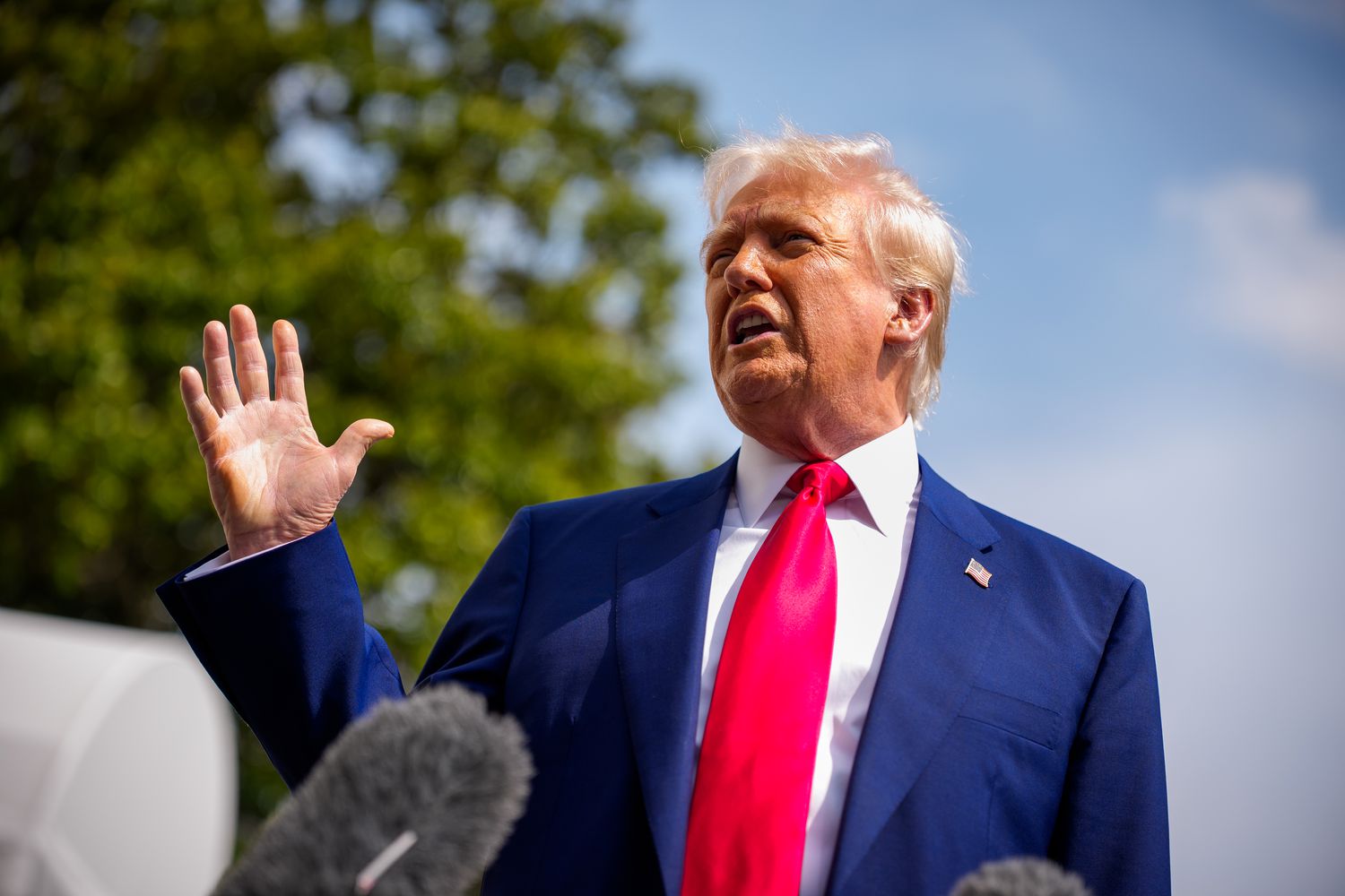 How much are Trump's tariffs? Here are 3 graphs that explain 3 June 16, 2025 4:01 pm How much are Trump's tariffs? Here are 3 graphs that explain U.S. President Donald Trump speaks to members of the media before boarding Marine One on the South Lawn of the White House on April 3, 2025 in Washington, DC.