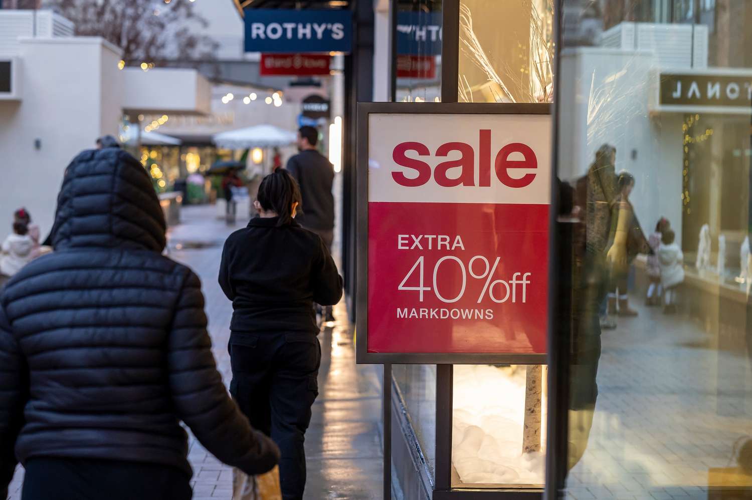 Consumer Anxiety Could Slow Retail Sales Growth in This Year 3 July 15, 2025 7:54 pm Consumer Anxiety Could Slow Retail Sales Growth in This Year A store advertises that items may be 40% off.