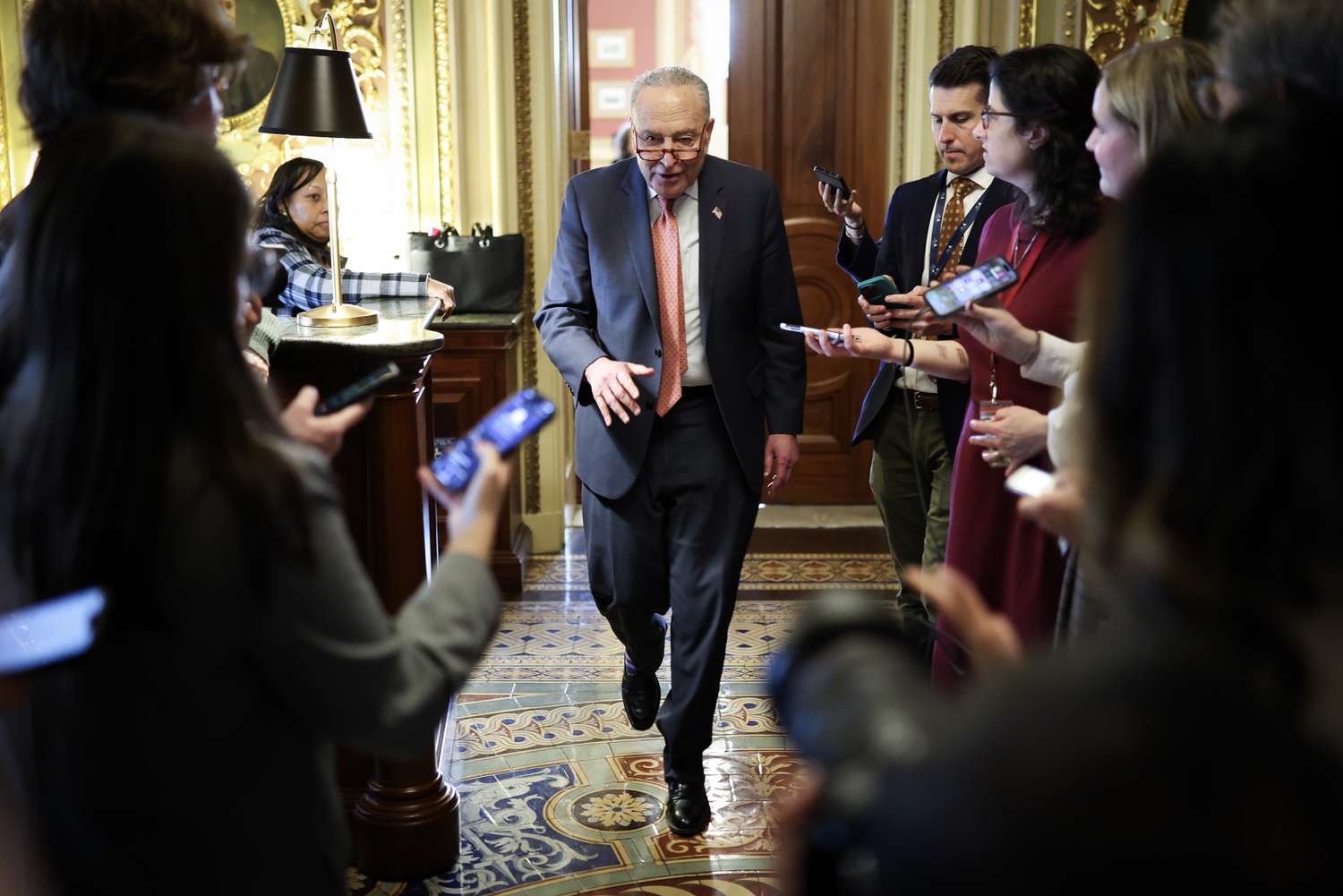 Senate passes spending bill in order to prevent government shutdown 3 April 19, 2025 9:24 pm Senate passes spending bill in order to prevent government shutdown Senate Minority Leader Chuck Schumer (D-NY) leaves the Democratic caucus lunch at the U.S. Capitol on March 13, 2025 in Washington, DC.