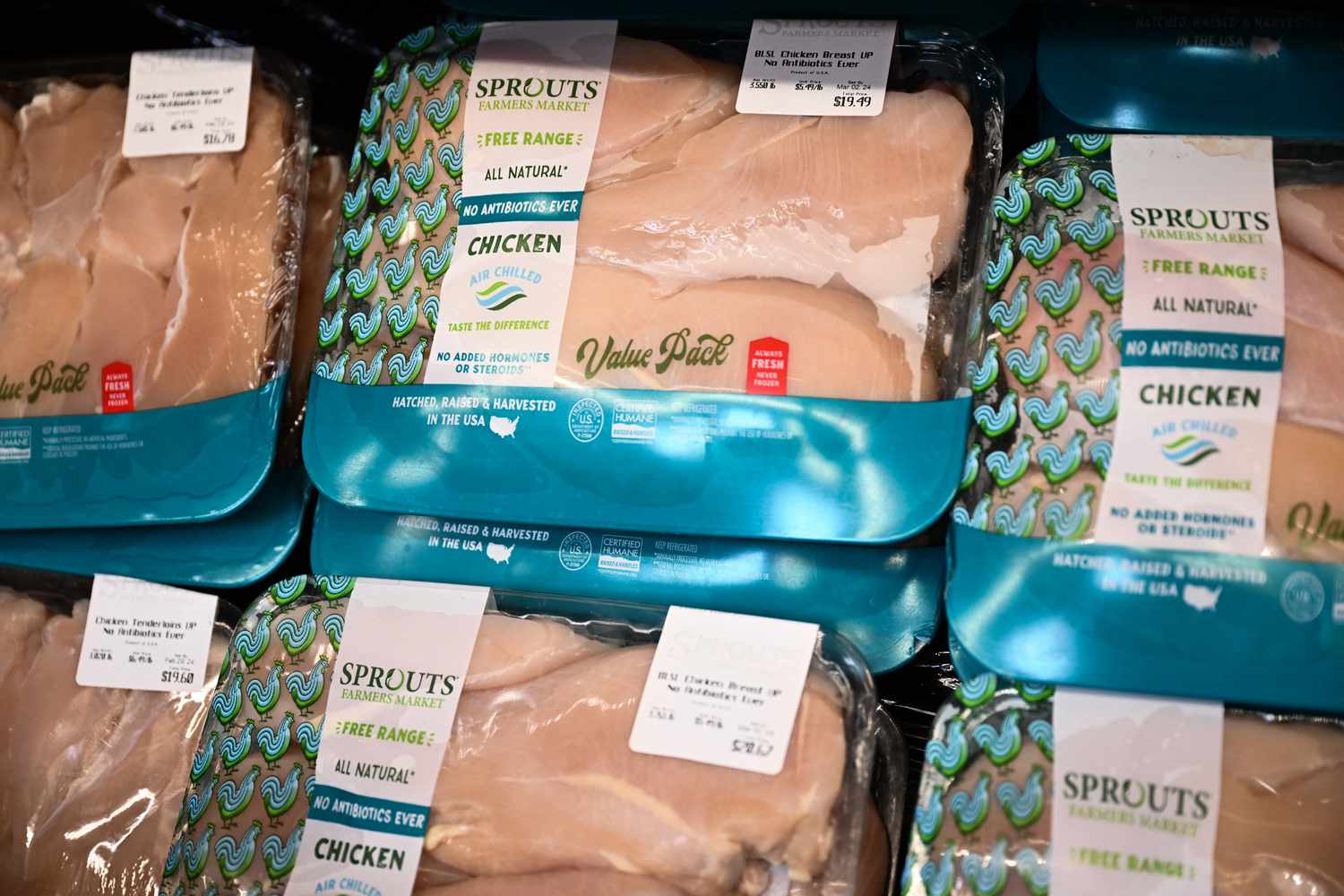 Sprouts Farmers Market shares rise after a bullish upgrade 3 April 19, 2025 2:33 pm Sprouts Farmers Market shares rise after a bullish upgrade Packs of chicken for sale at a Sprouts Farmers Market store in California.