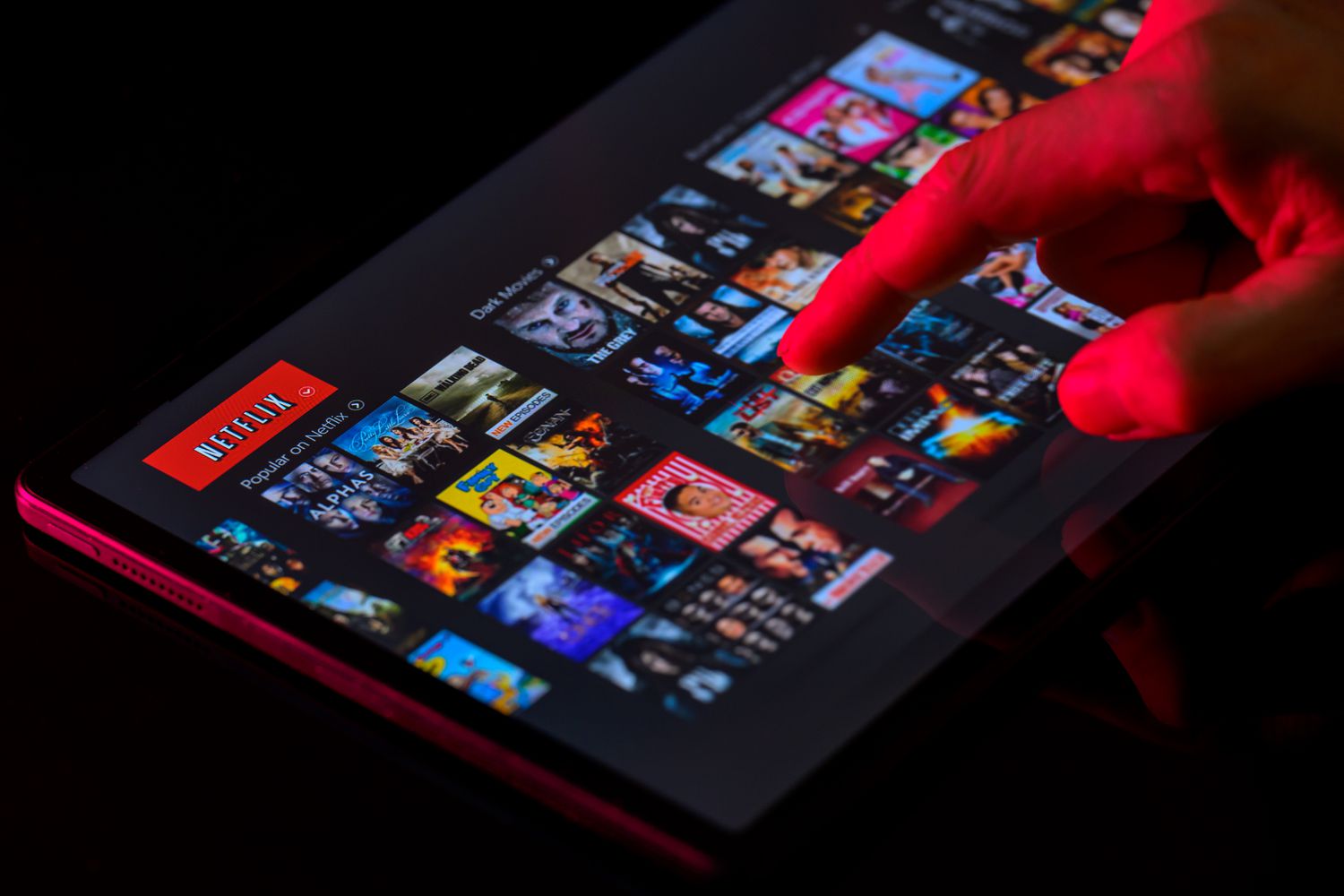 Netflix home screen