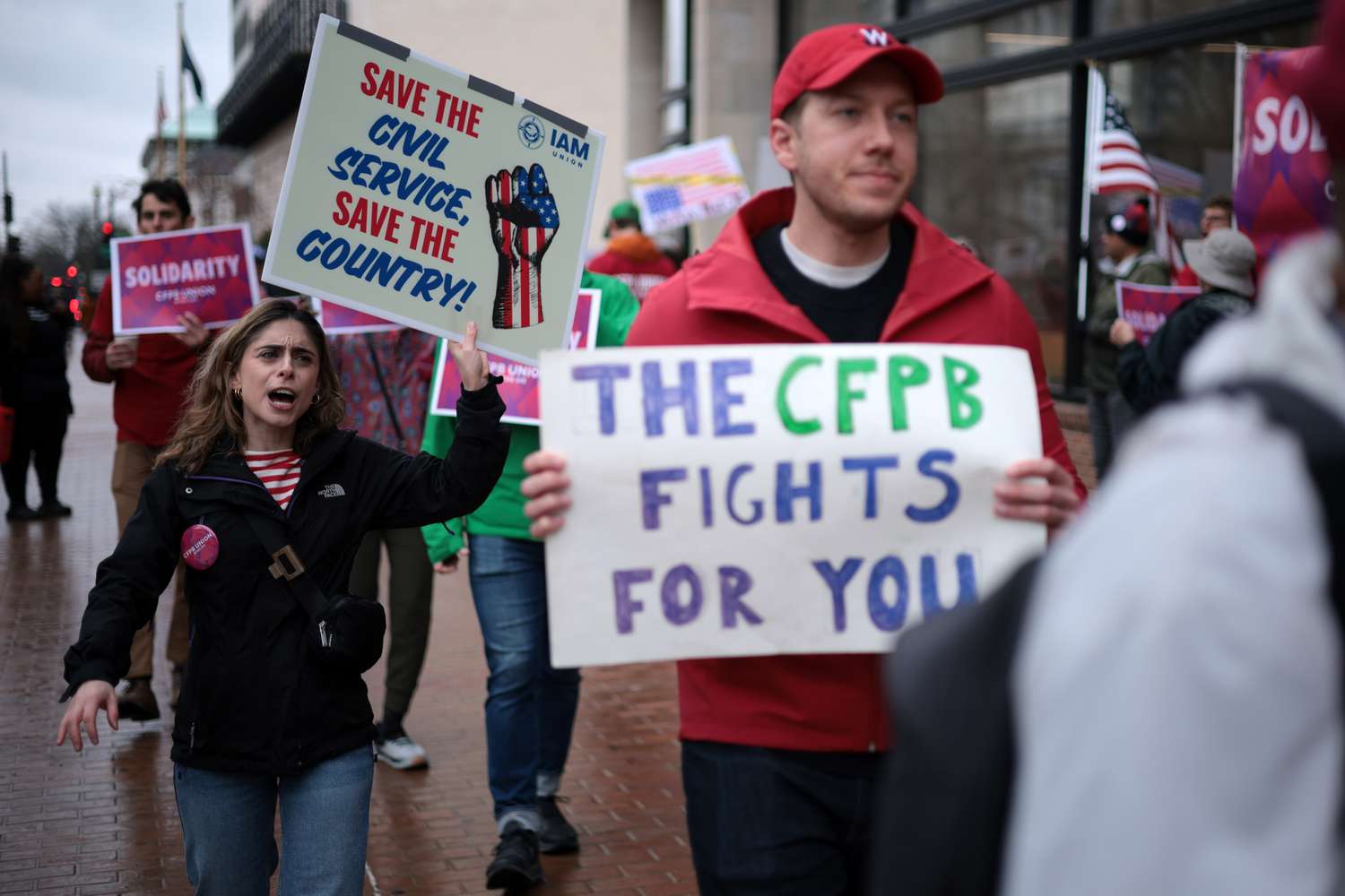 Courtroom Ruling Breathes Life Into CFPB 3 July 16, 2025 7:27 am Courtroom Ruling Breathes Life Into CFPB Activists participate in a rally outside the Consumer Financial Protection Bureau (CFPB) on March 24, 2025 in Washington, DC. Activists held a rally to support federal workers affected by DOGE cuts.
