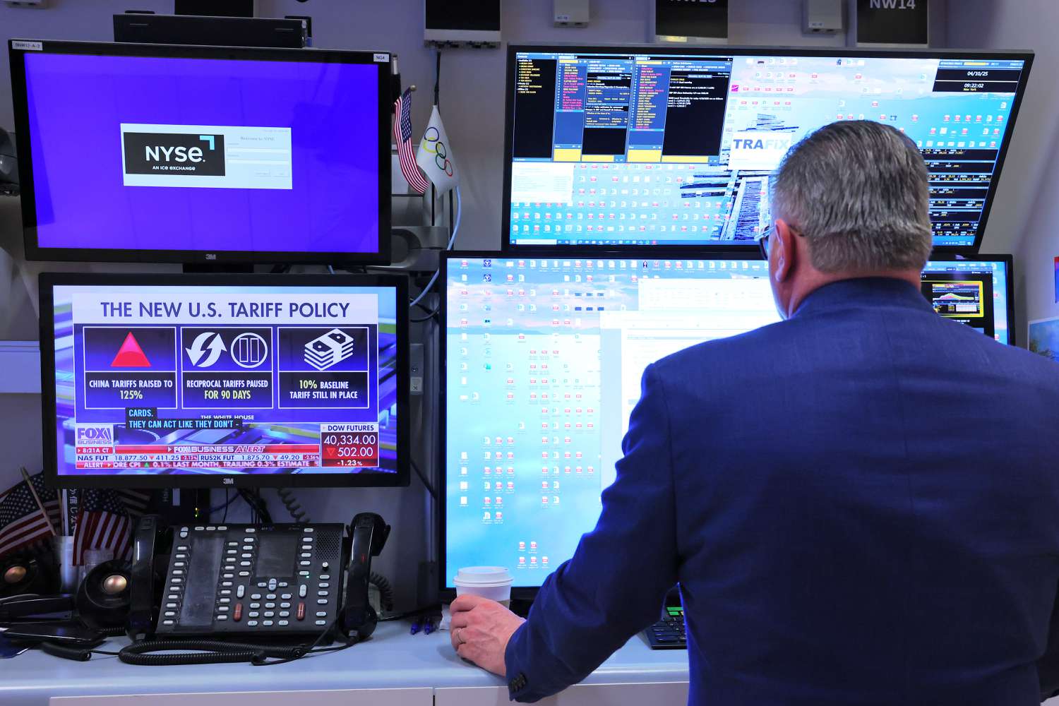 Trump's Unpredictable Tariff Policies Create Stock Market Confusion—and Opportunity 3 June 13, 2025 6:36 am Trump's Unpredictable Tariff Policies Create Stock Market Confusion—and Opportunity Trader works on the floor of the New York Stock Exchange during morning trading on April 10, 2025 in New York City.