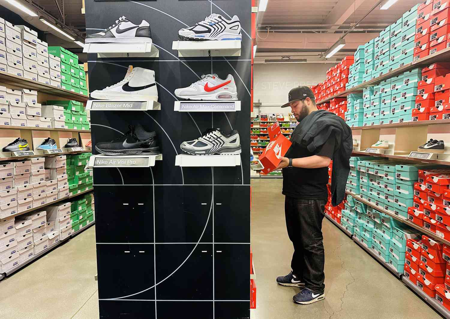 Will inflation-weary customers make the Fed's task harder? 3 June 14, 2025 10:41 am Will inflation-weary customers make the Fed's task harder? A man shops for shoes at a Nike outlet store in Los Angeles, California on April 10, 2025. Trump on April 9 announced a 90-day pause on the most onerous new tariffs on imports to the United States for every country except China.