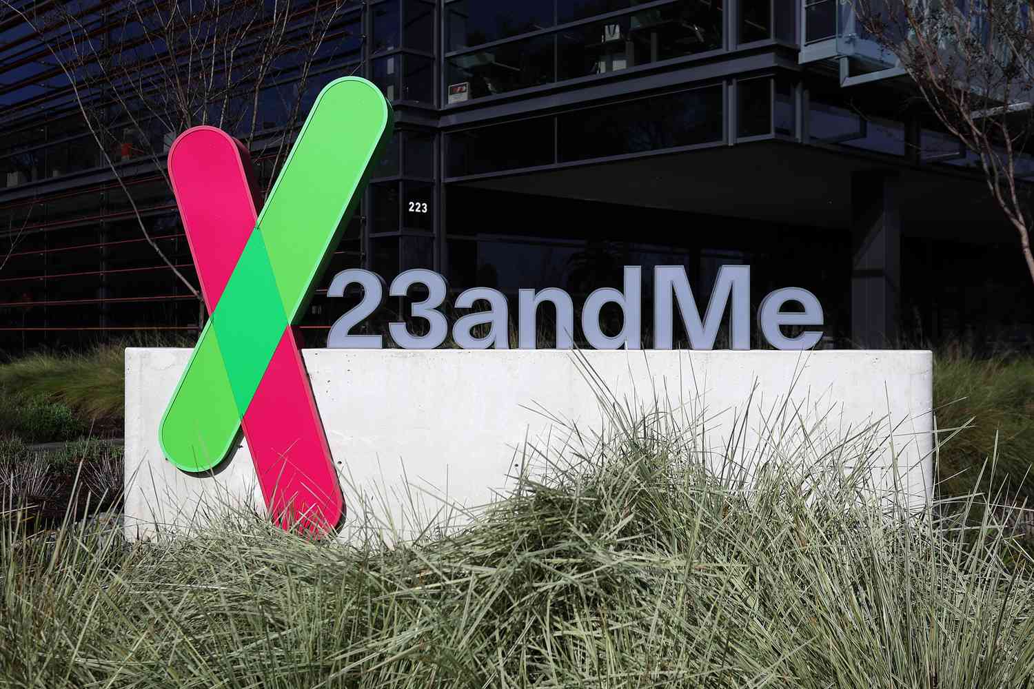 Stock of 23andMe Falls on Bankruptcy Filing and CEO Resignation 3 June 13, 2025 6:05 pm Stock of 23andMe Falls on Bankruptcy Filing and CEO Resignation The green and red 23andMe logo is seen on a sign outside the company's office building.