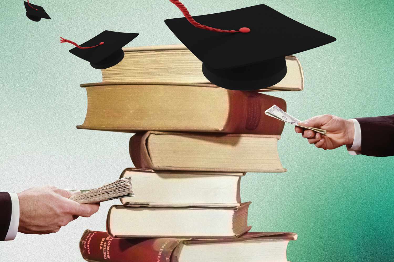 Division of Schooling Will Restart Scholar Mortgage Collections in Could 3 July 8, 2025 7:40 am Division of Schooling Will Restart Scholar Mortgage Collections in Could This photo illustration shows books stacked on top of each other with graduation caps and hands holding money.