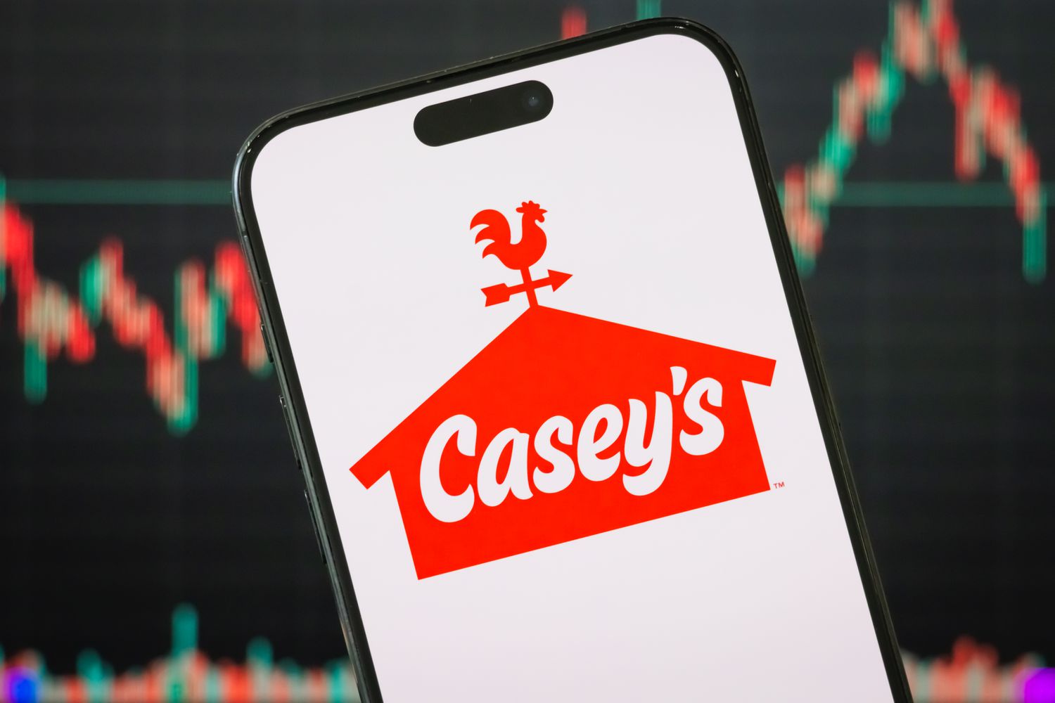 Casey's Basic Shops Inventory Positive aspects One other Bull 3 June 14, 2025 10:51 am Casey's Basic Shops Inventory Positive aspects One other Bull Casey's logo is displayed on a smartphone screen
