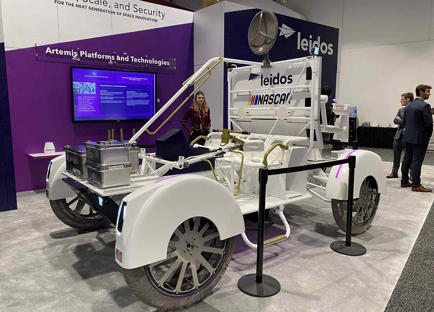 S&P 500 Gains & Losses: Leidos Stock Jumps As Outlook Improves For Defense Contractors 3 June 14, 2025 11:42 am S&P 500 Gains & Losses: Leidos Stock Jumps As Outlook Improves For Defense Contractors Prototype of a Moon Rover developed by Leidos and Nascar