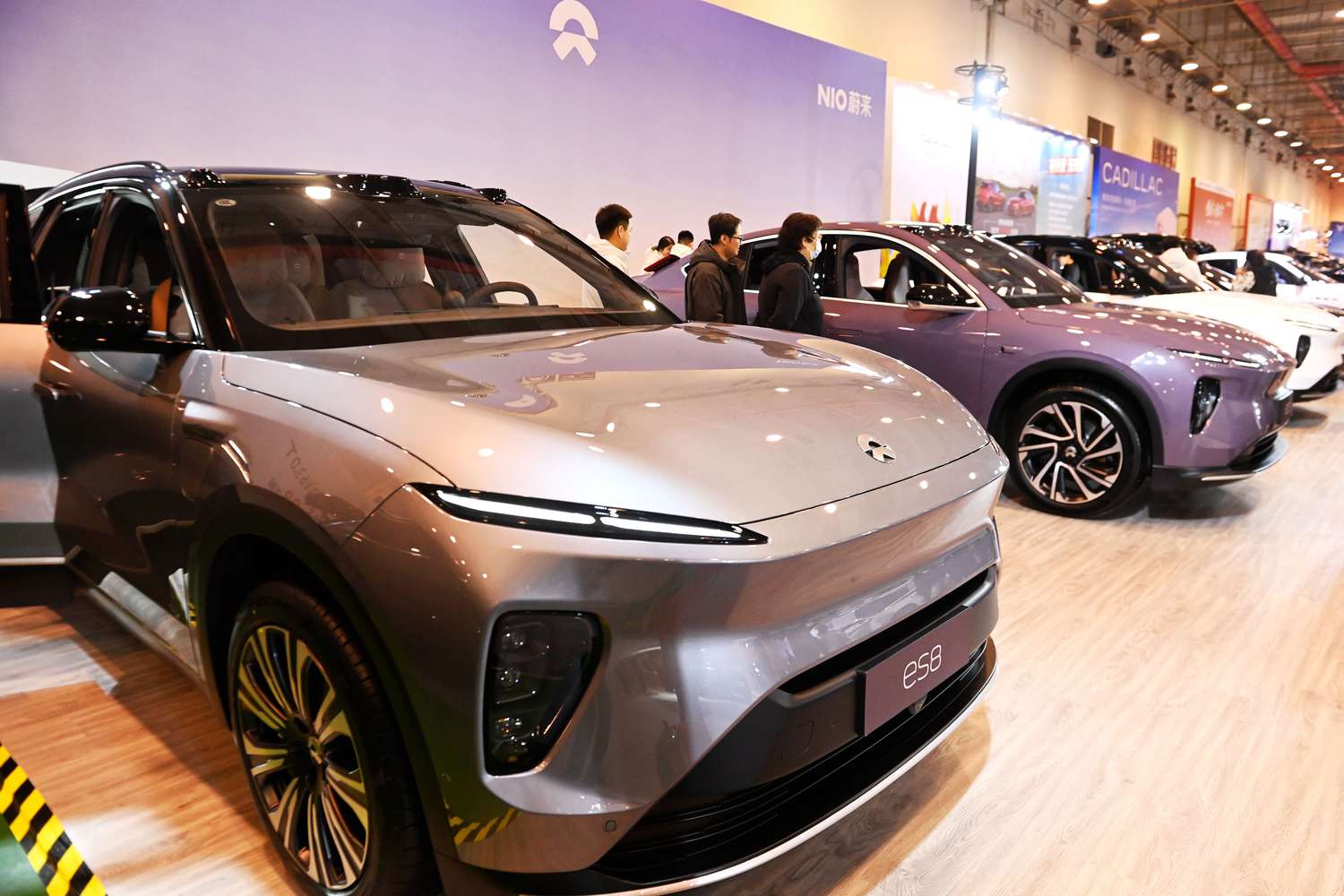 Nio Stock Slips Due to Wider Losses Than Expected and Disappointing Sales 3 July 9, 2025 12:50 pm Nio Stock Slips Due to Wider Losses Than Expected and Disappointing Sales People stand and look at a group of cars at the NIO booth of an auto show in China.