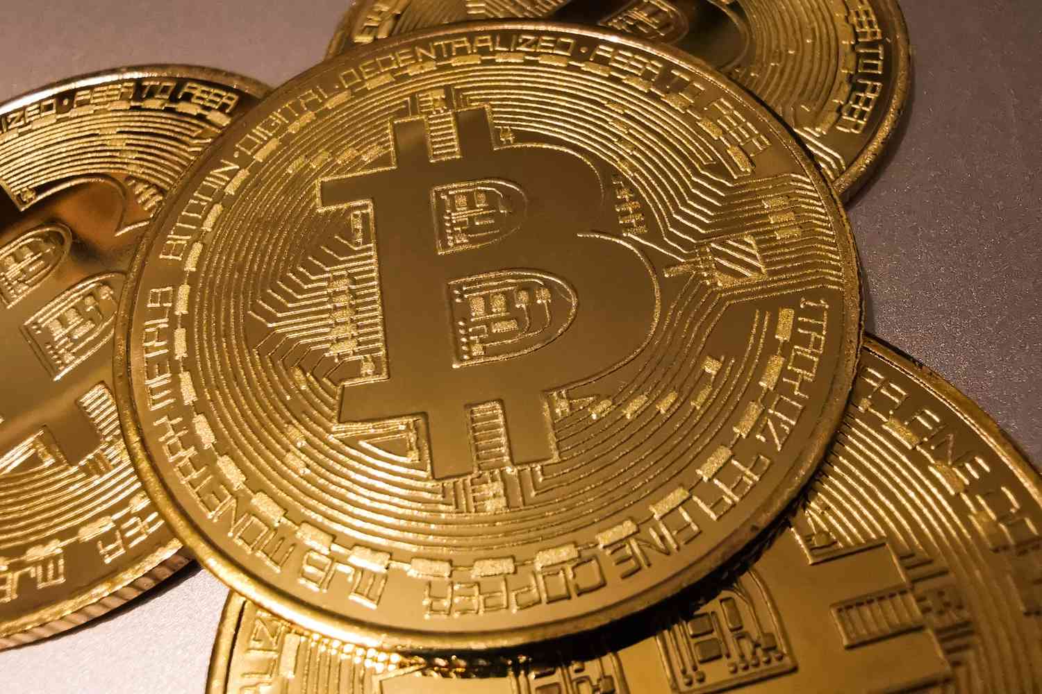 Bitcoin, Crypto Stocks Continue Their Slide to Start the Week 3 July 16, 2025 3:38 pm Bitcoin, Crypto Stocks Continue Their Slide to Start the Week A stack of gold coins with the Bitcoin "B" symbol sit on a table.