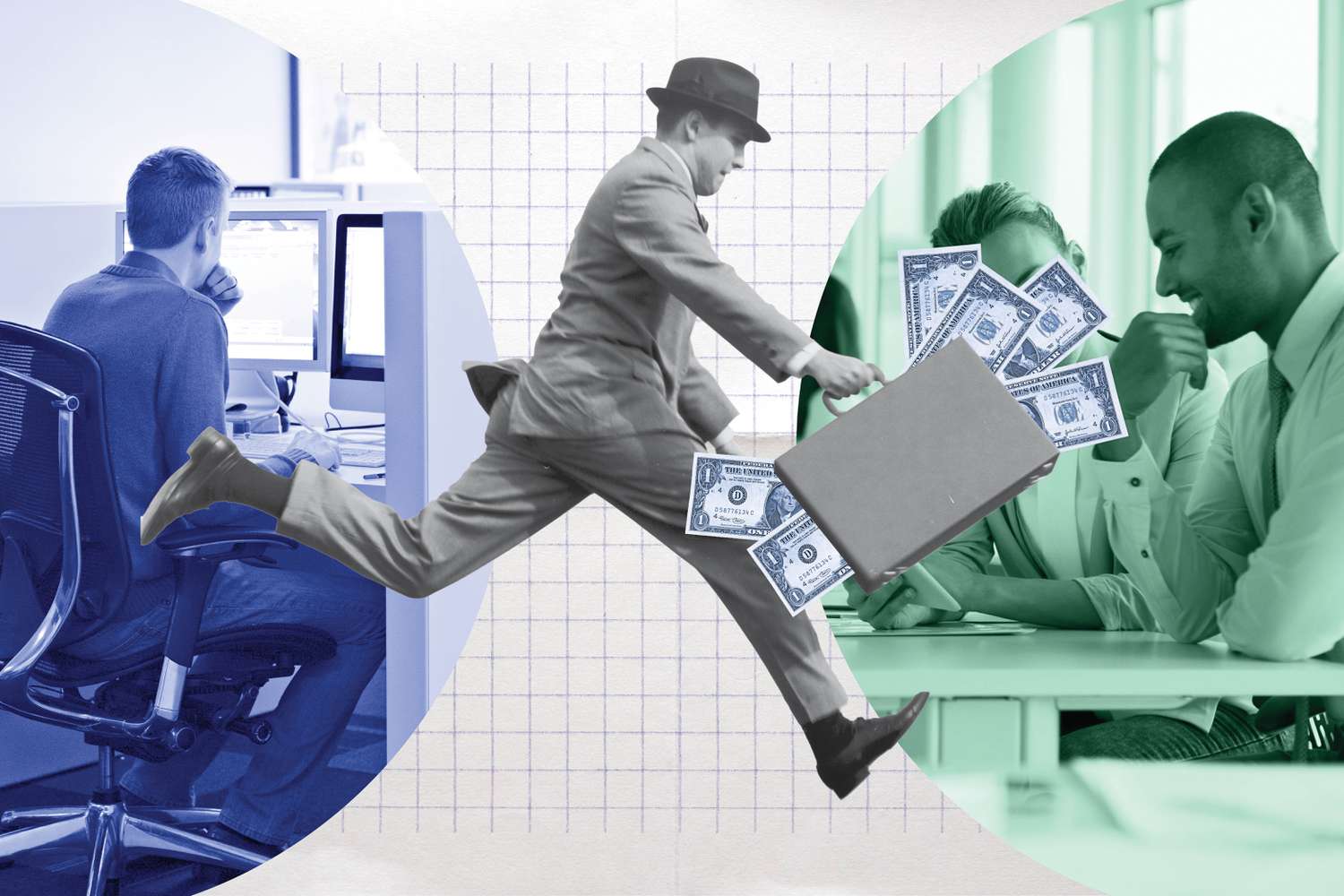 An Expert Explains the Reasons Companies Have Moved away from Pensions and towards 401ks 3 June 14, 2025 10:26 am An Expert Explains the Reasons Companies Have Moved away from Pensions and towards 401ks illustration showing a person at work, switching jobs and a couple debating financial decisions